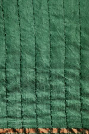 Green Silk Blend Saree