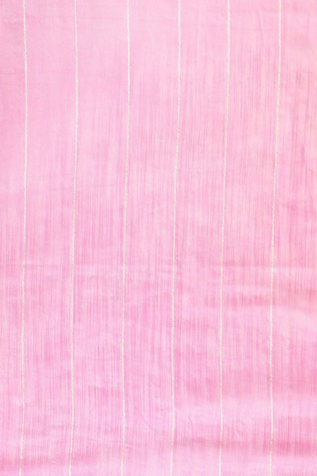 Pink Silk Blend Saree