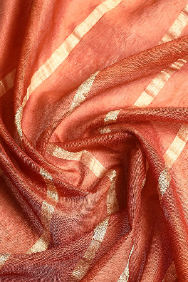 Brown Silk Blend Saree (TNMNNF3I1736)