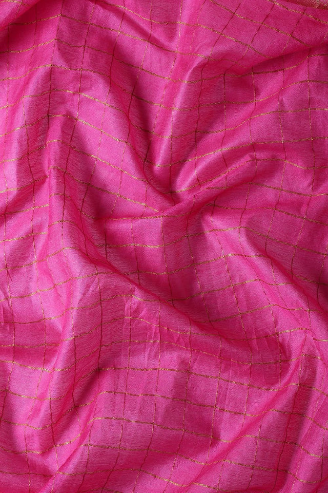 Pink Silk Blend Saree