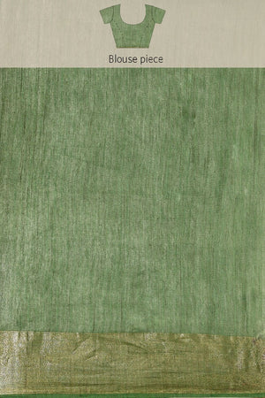 Brown Silk Blend Saree