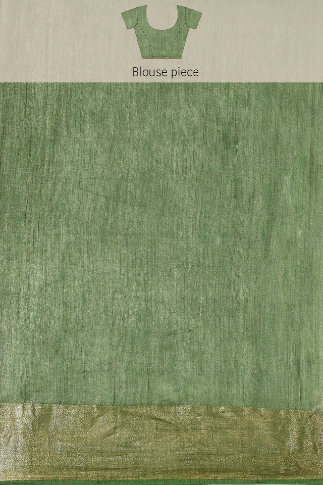 Brown Silk Blend Saree