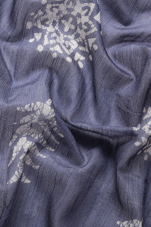 Blue Silk Blend Saree