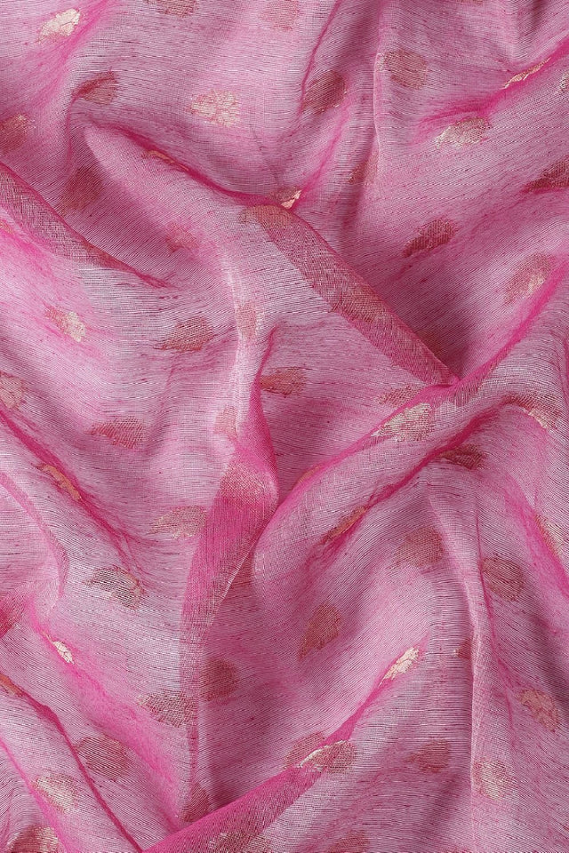 Magenta Silk Blend Saree (TOMQQE4B1929)