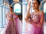 Lavender Sequin with Embroidered Net Lehenga