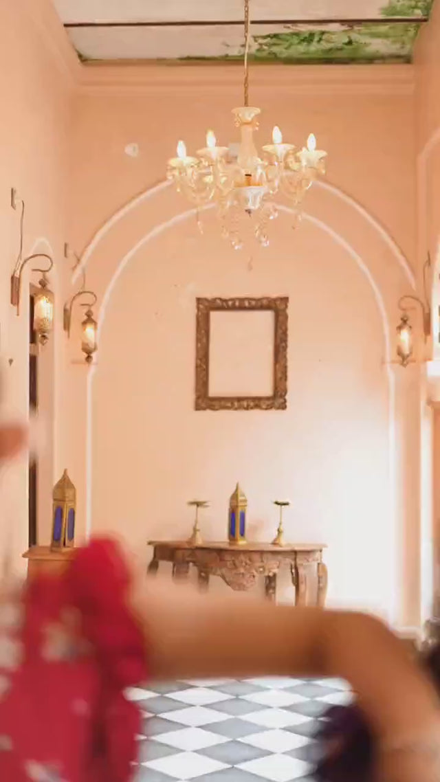 Rama Sequin Georgette Anarakali Gown