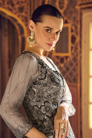 Violet Sequin Viscose Gown (vega sayuri karishma-5768)