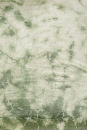 Green Pure Silk Bhagalpuri Tie And Dye Saree