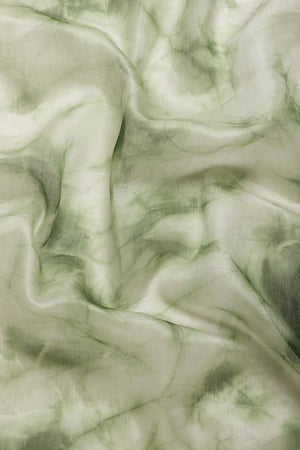 Green Pure Silk Bhagalpuri Tie And Dye Saree