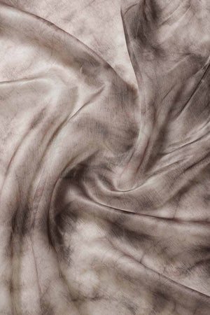 Brown Pure Silk Bhagalpuri Tie And Dye Saree