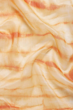 Orange Pure Silk Bhagalpuri Tie And Dye Saree