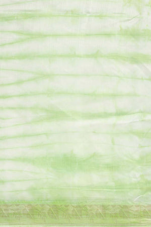 Green Pure Silk Bhagalpuri Tie And Dye Saree