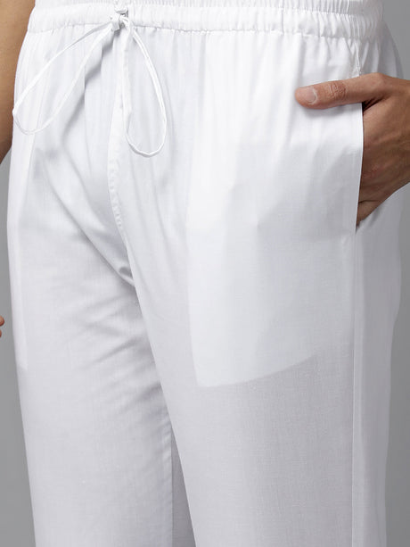 Buy Men's Green Pure Cotton Motif Printed Pathani Set Online - Zoom Out