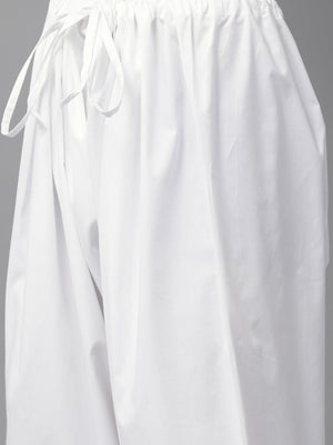 Buy Men's Maroon Cotton Solid Pathani Set Online - Zoom In