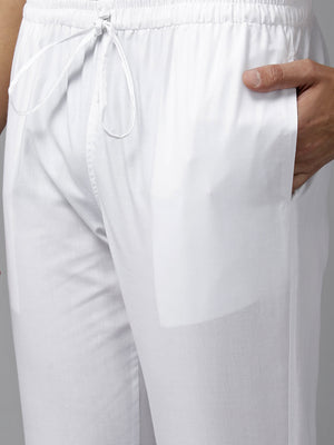 Buy Men's Multi Pure Cotton Chevron Printed Pathani Set Online - Zoom Out