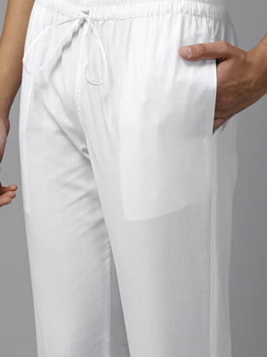 Buy Men's Baby Pink Pure Cotton Printed Pathani Set Online - Zoom Out