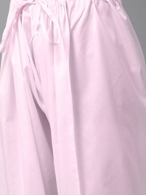 Buy Men's Pink Cotton Solid Pathani Set Online - Zoom In