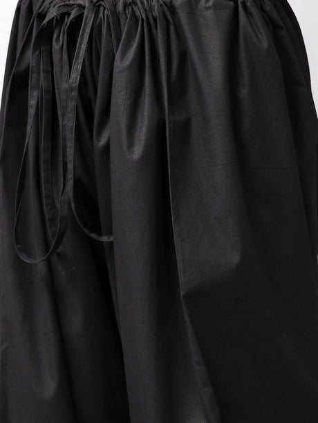Buy Men's Black Cotton Solid Pathani Set Online - Side