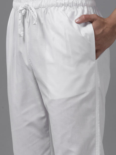 Buy Men's Maroon Pure Cotton Printed Pathani Set Online - Zoom Out