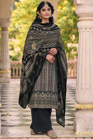 Multi Muslin Digital Printed Palazzo Suit Set