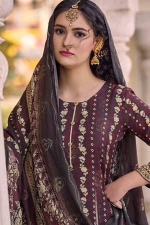 Multi Muslin Digital Printed Palazzo Suit Set