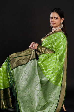 Green Kanjivaram Silk Green Saree