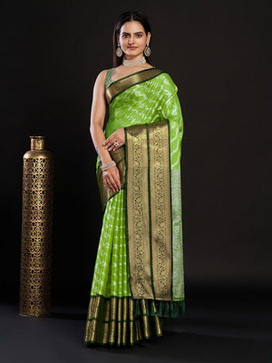 Green Kanjivaram Silk Green Saree