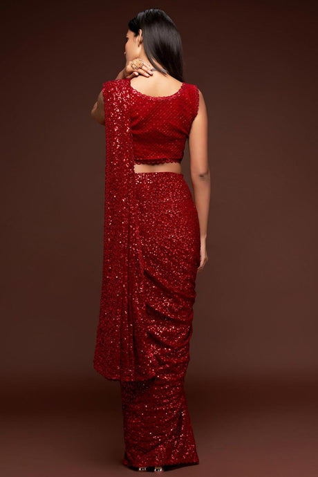 Shop Designer Unstitched Saree Online