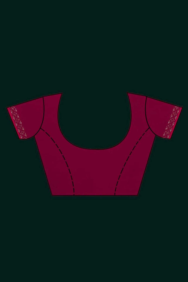 Dark Pink Georgette Sequin Saree