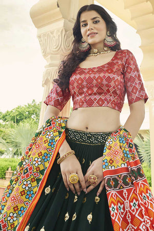 Pink Silk Sequin Embroidery Work Lehenga Choli