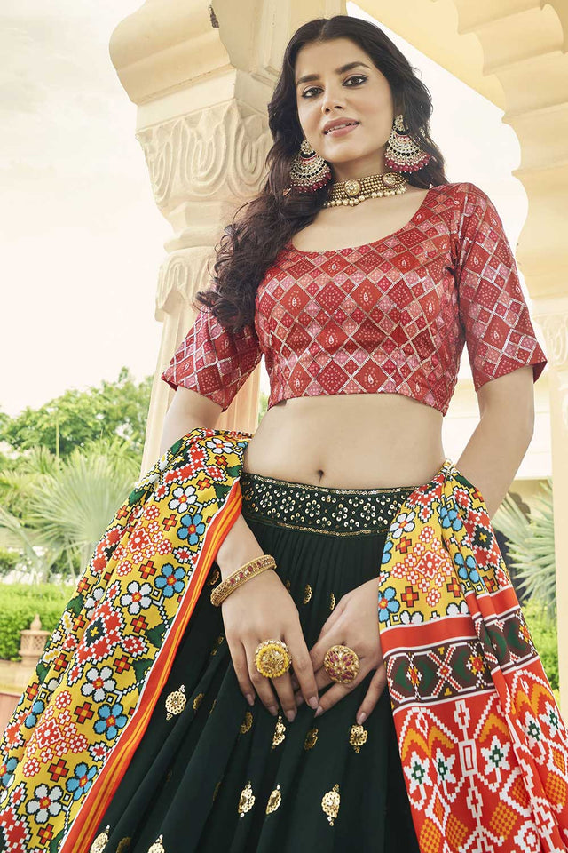 Pink Silk Sequin Embroidery Work Lehenga Choli