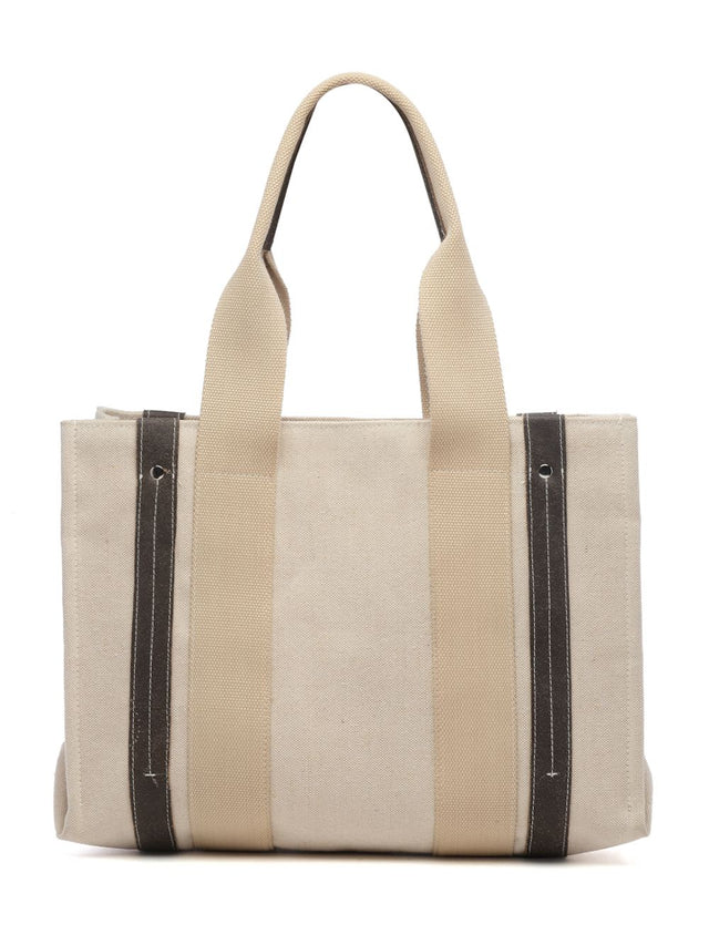 Sisal Cream And Black Solid Cotton Jute And Leather Hand Bag