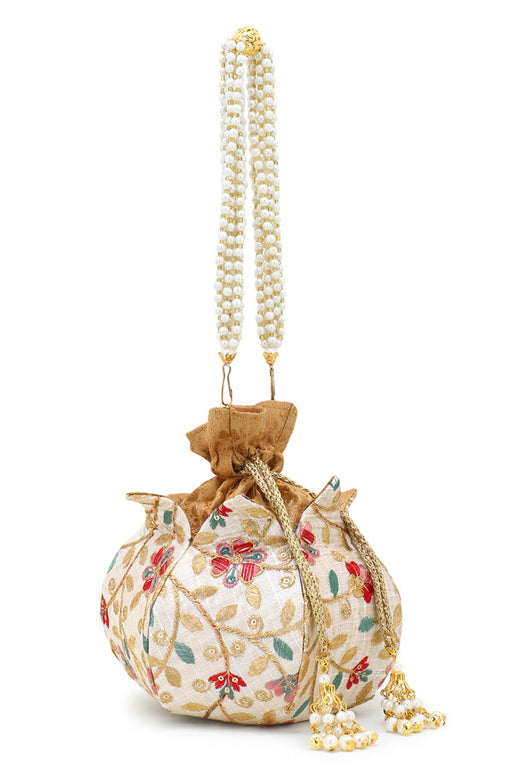 Handmade Pearl Design Indian Traditional Potli Wedding Shagun Pouch Purse  Bag | eBay