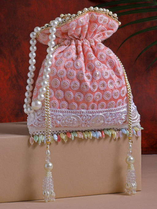 Peacock Indian Potli Bag, Hand Embroidery, Handmade, Bridal Potli, Wedding  Bag, Designer Potli, Handbag - Etsy