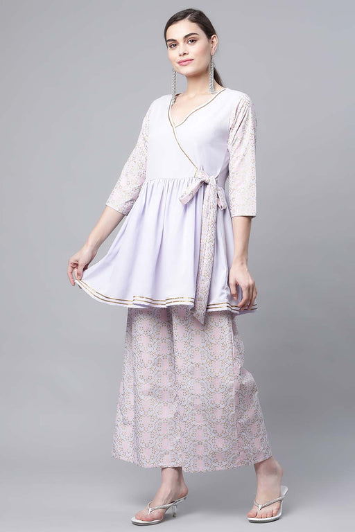 Bimba Designer Angrakha Style Cotton Kurta Long A-Line Kurti Dress-Dhp |  eBay