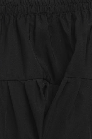 Boys Black Crepe Gold Pigment Print Kids Kurta Churidar Set