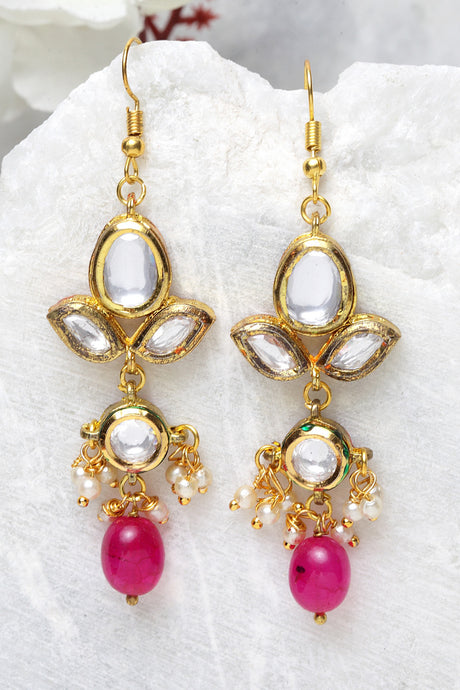 Buy Women's Sterling Silver Drop Earrings in Red