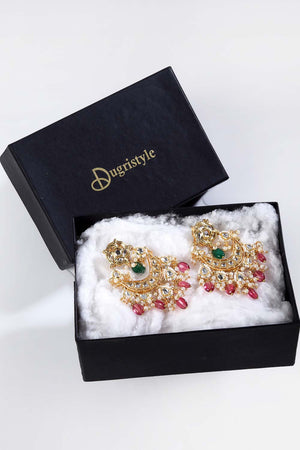 Buy Women's Sterling Silver Chandelier Earring in Pink Online - Zoom In