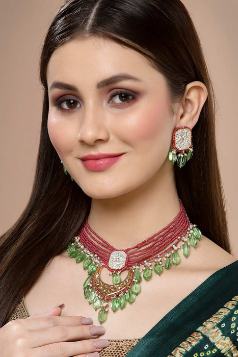 Buy Gold Plated Black Stone Kundan Drop Earrings for Women Online at  Silvermerc | SBE10MU_589 – Silvermerc Designs
