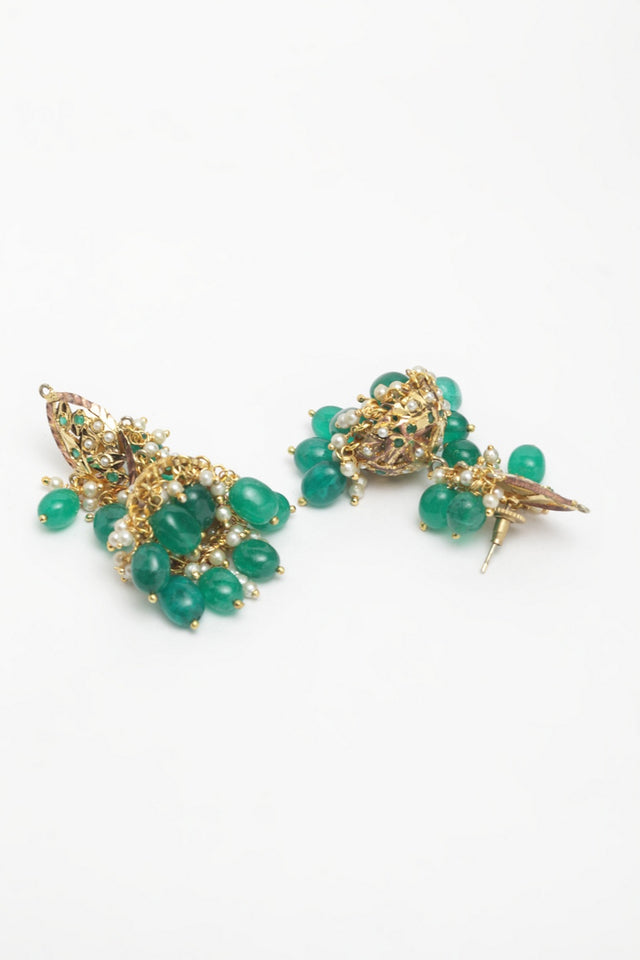 Buy Women's Jhumka Earrings in Green