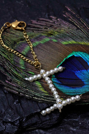 Buy Women's Brass Bracelet in White