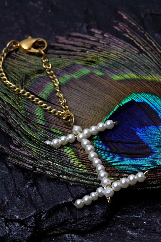 Buy Women's Brass Bracelet in White