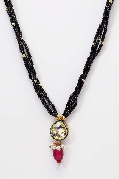 Buy Women's Copper Mangalsutras in Red Online - Side