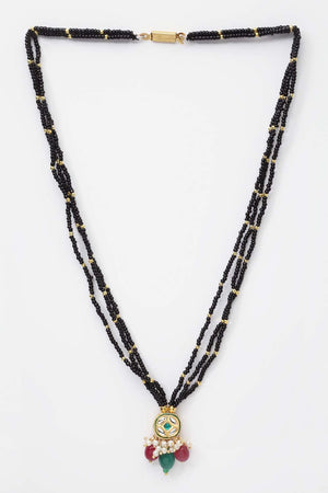 Buy Women's Copper Mangalsutras in Black Online - Back