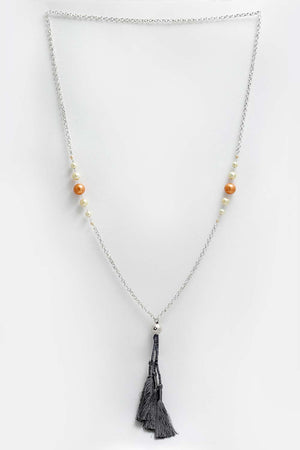 Buy Women's Copper Necklace in Grey - Front