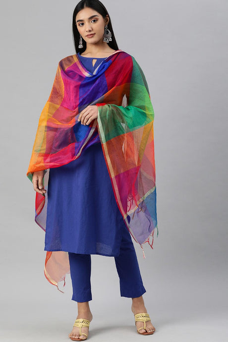 Silk Blend Woven Design Dupatta