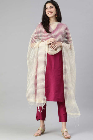 Gold Silk Blend Bhagalpuri Handloom Causal Dupatta (DTODDB2G0991)