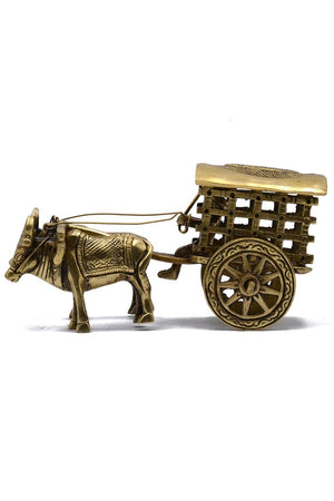 Brass Bullock Cart Decor (EK1102)