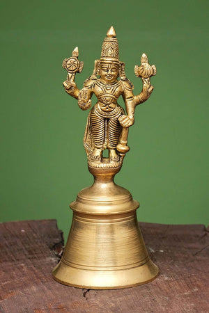Brass Lord Vishnu Hand Bell
