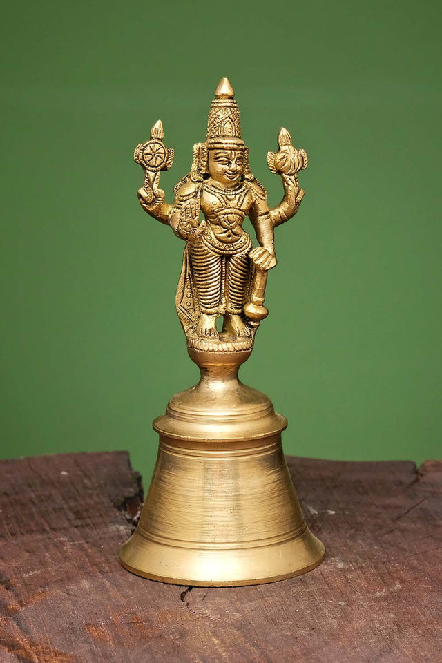 Brass Lord Vishnu Hand Bell